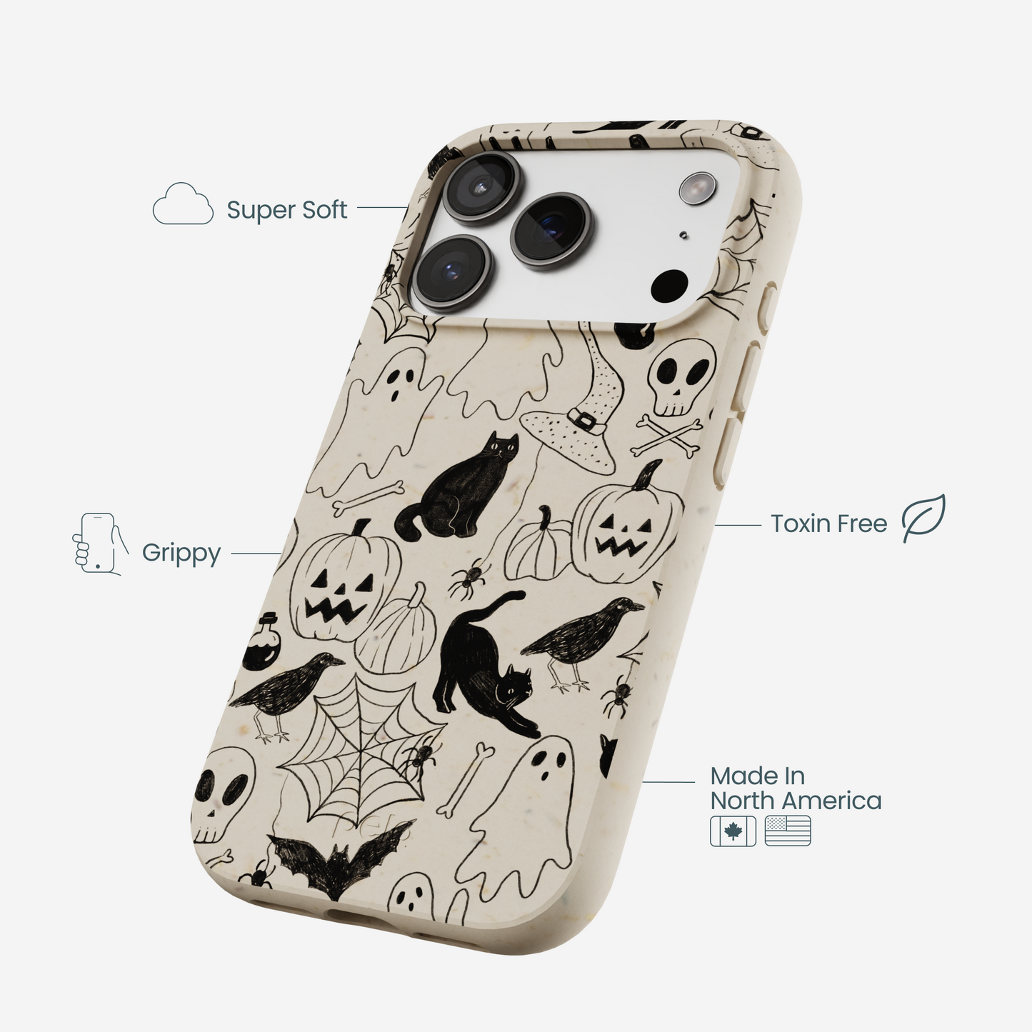 London Fog Sketchy Spirits iPhone 17 Pro Case