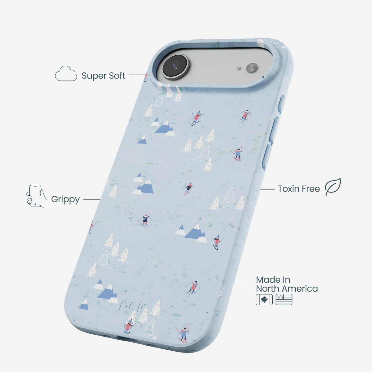 Powder Blue Ski Pass iPhone Air Case