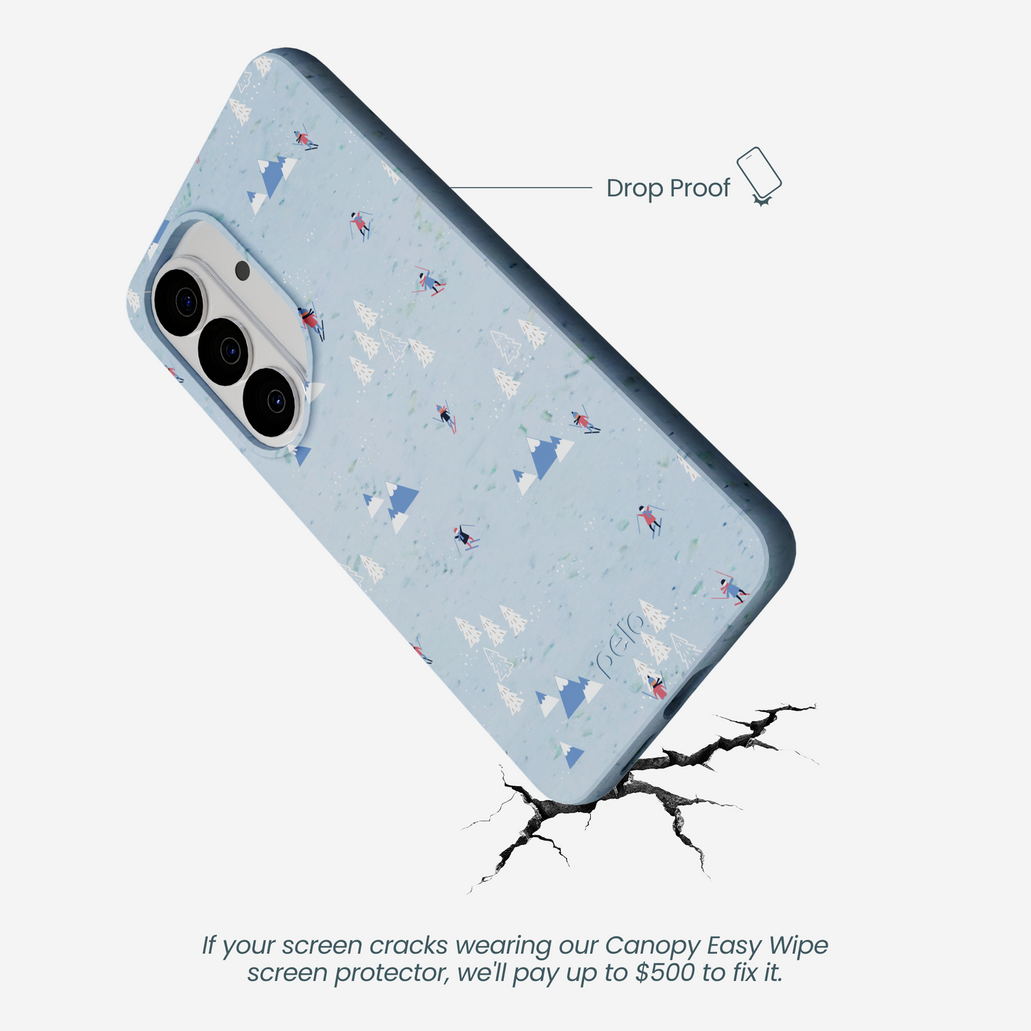 Powder Blue Ski Pass Samsung Galaxy S26 Case