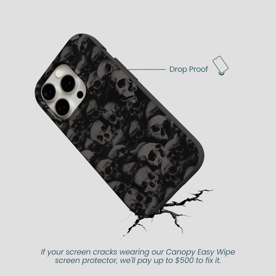 Black Skullyard iPhone 15 Pro Case
