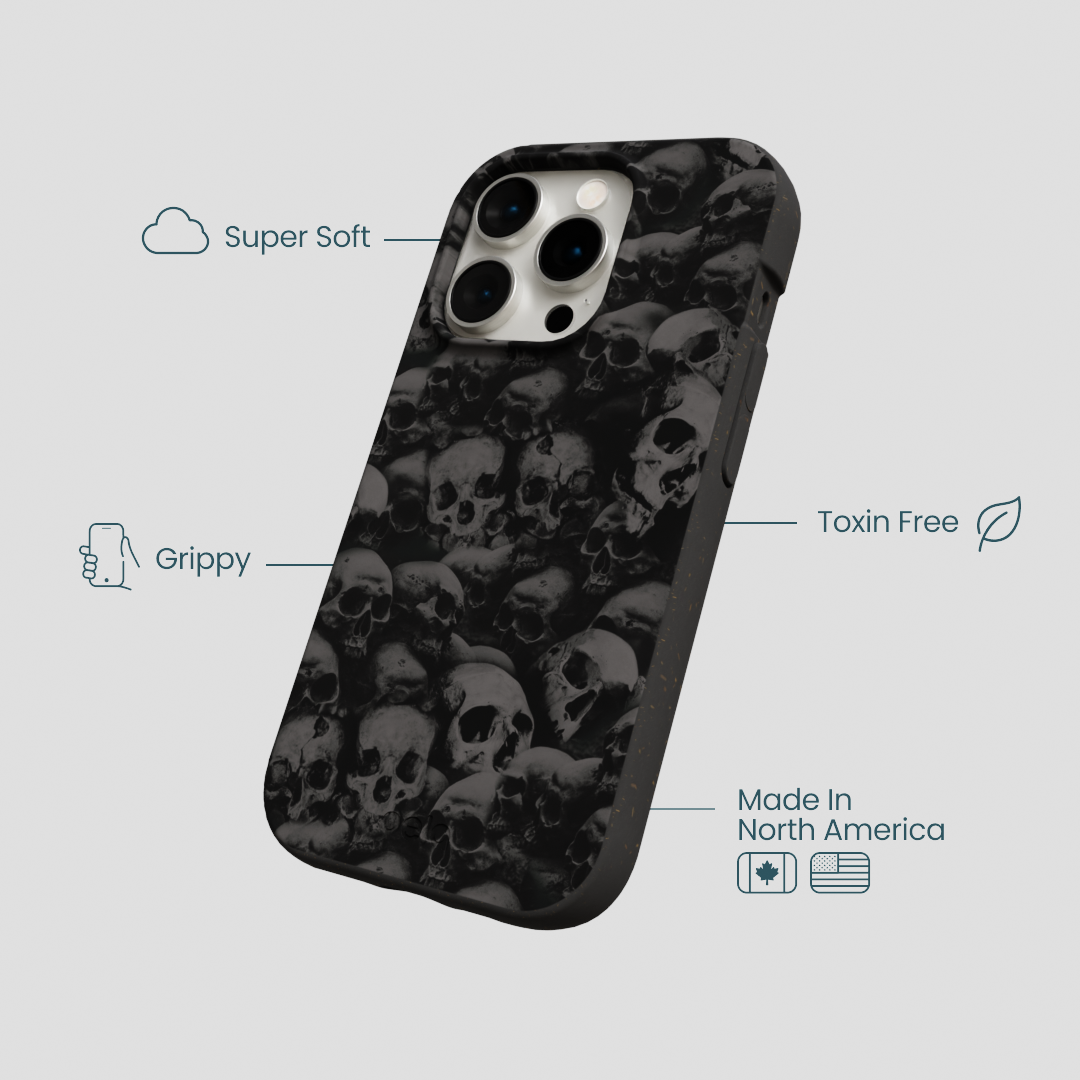 Black Skullyard iPhone 15 Pro Case