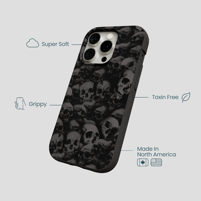 Black Skullyard iPhone 15 Pro Case