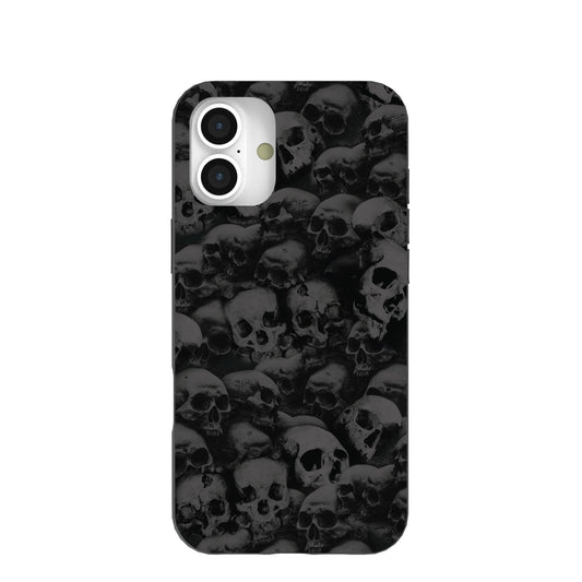 Black Skullyard iPhone 16 Plus Case