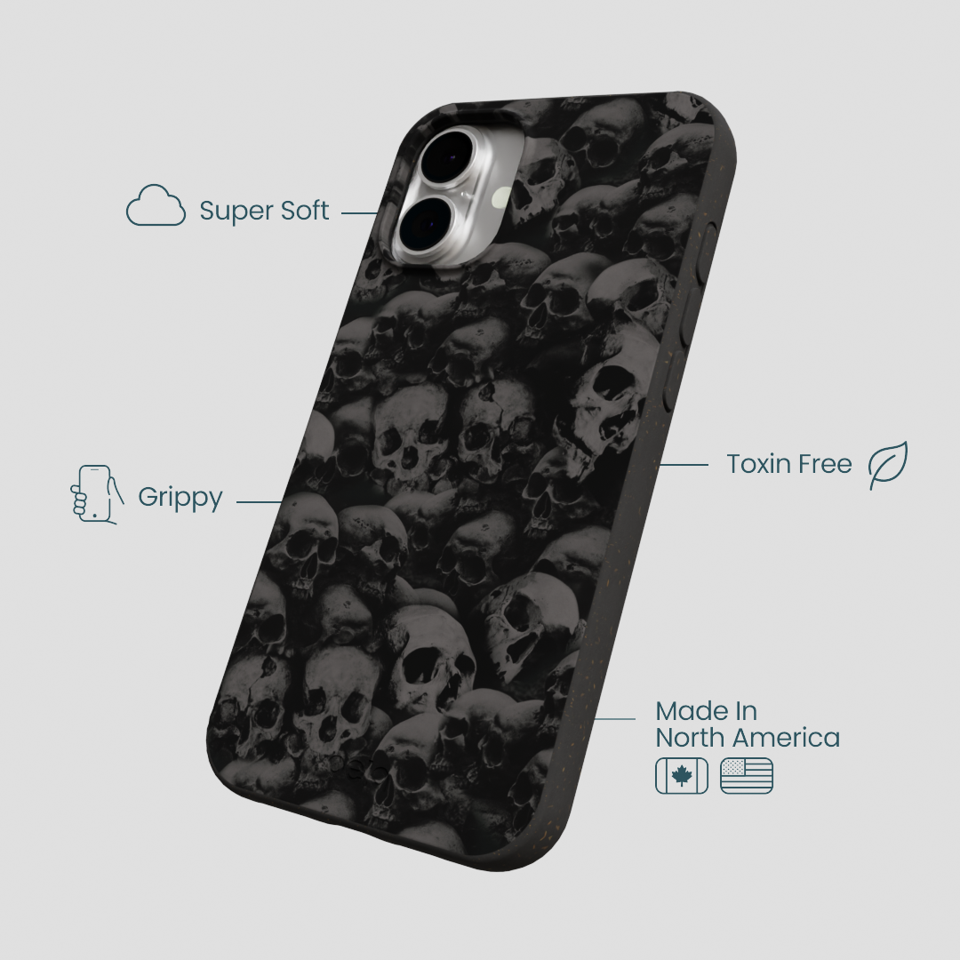 Black Skullyard iPhone 16 Plus Case