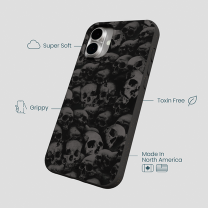 Black Skullyard iPhone 16 Plus Case