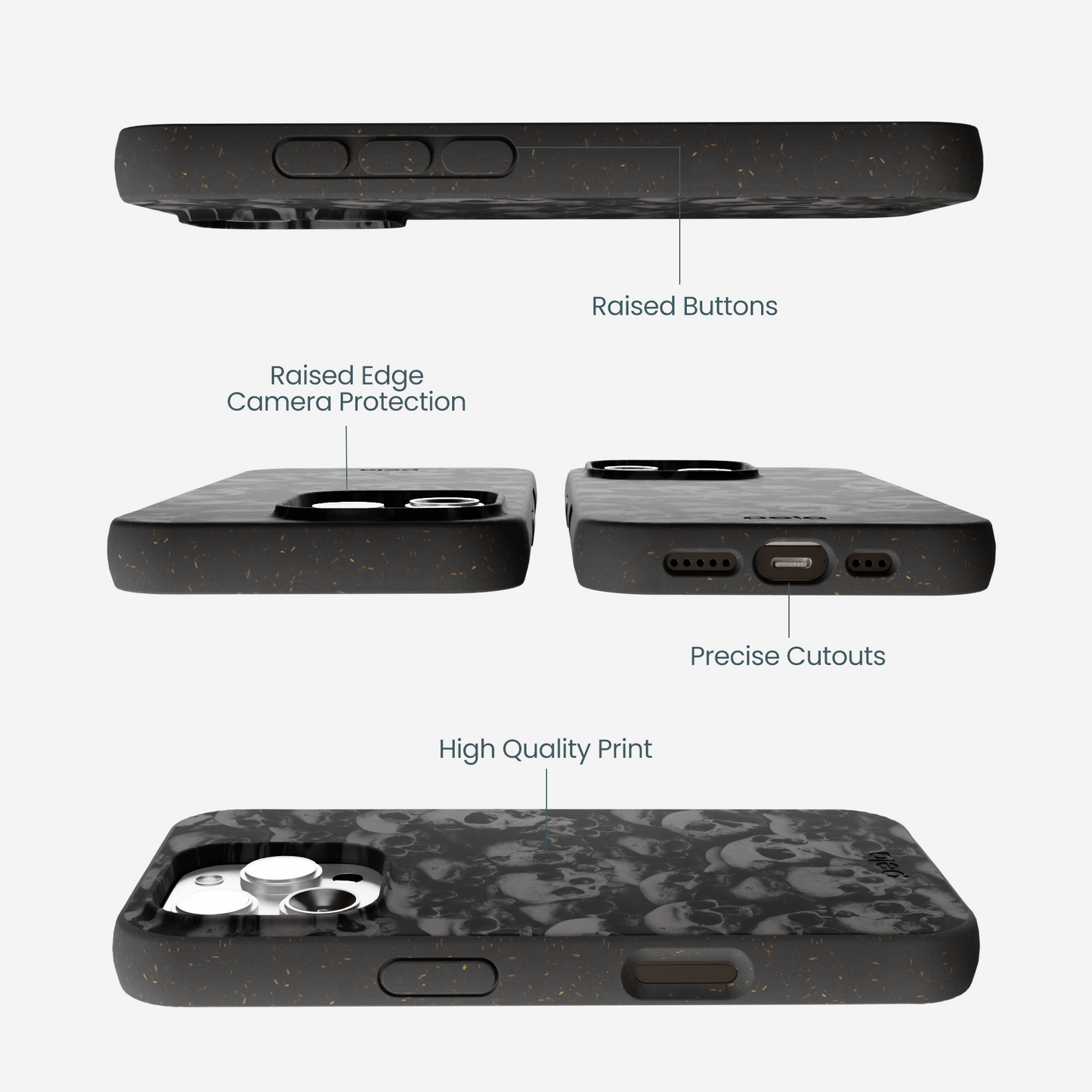Black Skullyard iPhone 16 Pro Max Case
