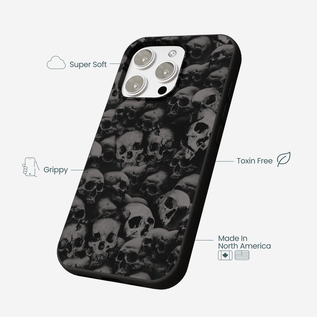 Black Skullyard iPhone 16 Pro Max Case