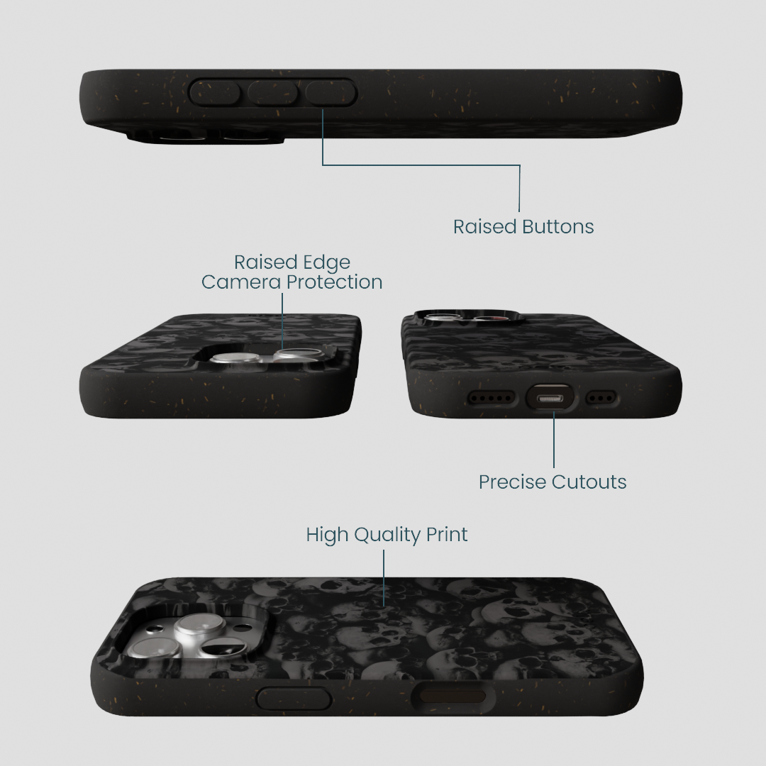 Black Skullyard iPhone 16 Pro Case