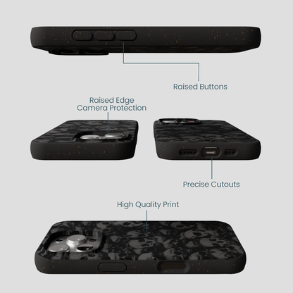 Black Skullyard iPhone 16 Pro Case