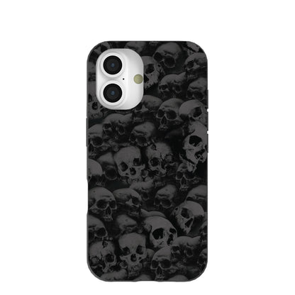 Black Skullyard iPhone 16 Case