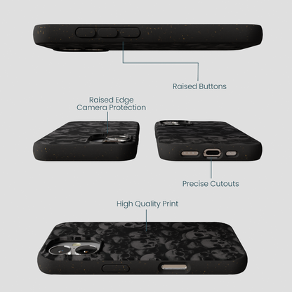 Black Skullyard iPhone 16 Case