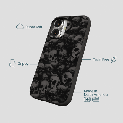 Black Skullyard iPhone 16 Case