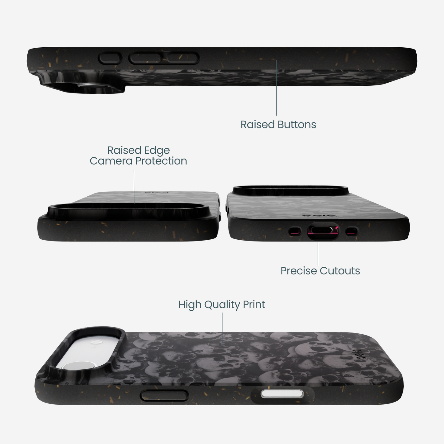 Black Skullyard iPhone Air Case