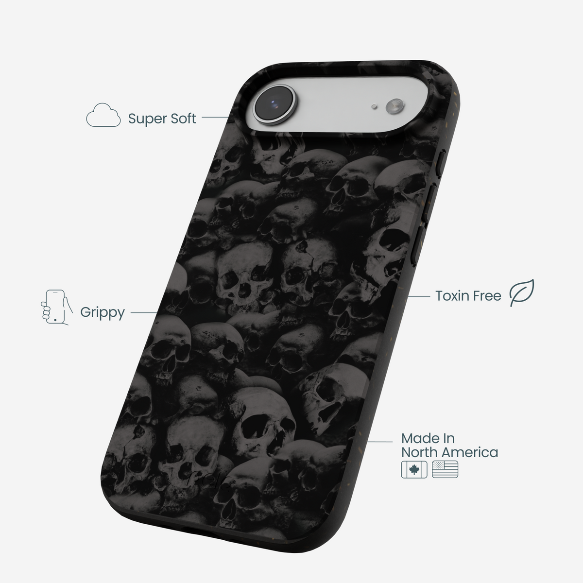 Black Skullyard iPhone Air Case