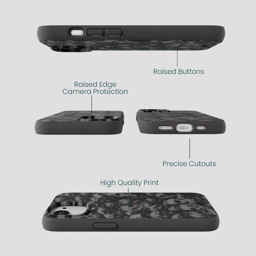 Black Skullyard iPhone 16e/17e Case