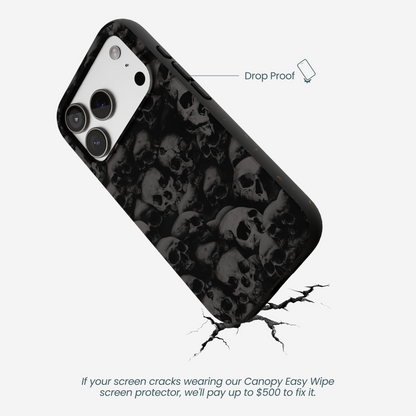 Black Skullyard iPhone 17 Pro Case