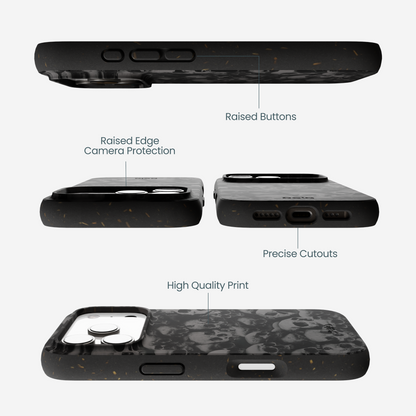 Black Skullyard iPhone 17 Pro Case
