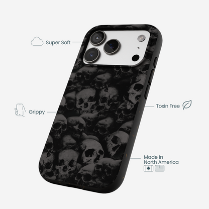 Black Skullyard iPhone 17 Pro Case
