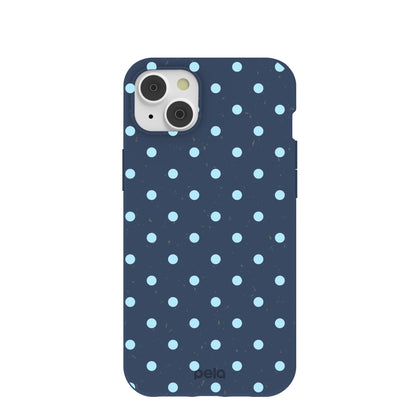 Navy Blue Sky Pop iPhone 14 Plus Case