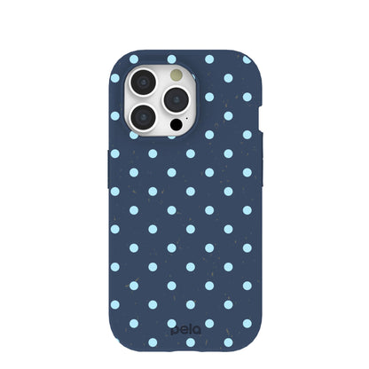 Navy Blue Sky Pop iPhone 15 Pro Case