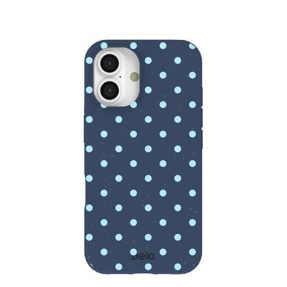Navy Blue Sky Pop iPhone 16 Case