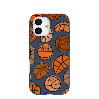 Navy Blue Slam Dunking iPhone 17 Case