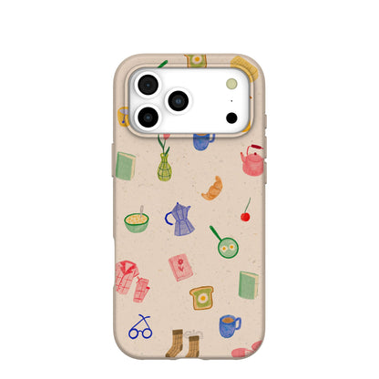 Seashell Slow Mornings iPhone 17 Pro Max Case