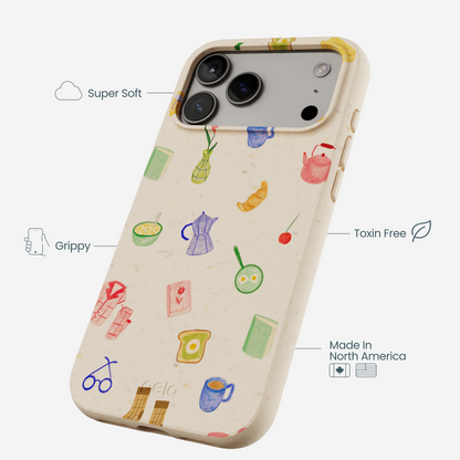 Seashell Slow Mornings iPhone 17 Pro Max Case