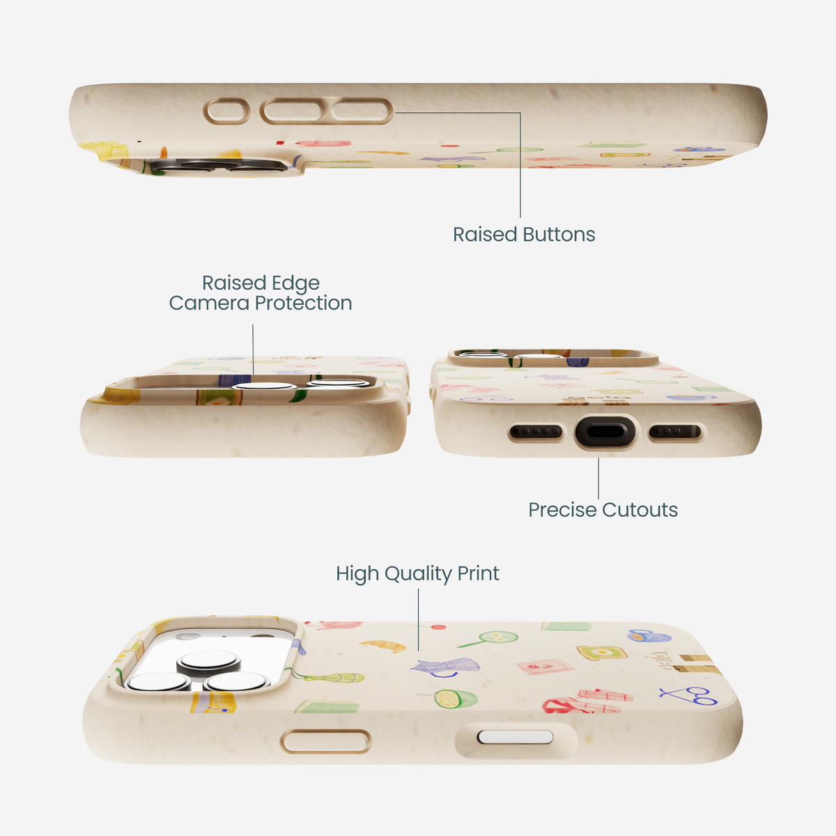 Seashell Slow Mornings iPhone 17 Pro Case