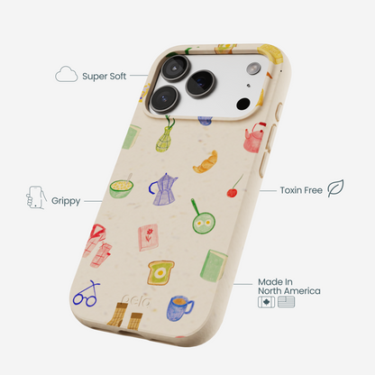 Seashell Slow Mornings iPhone 17 Pro Case