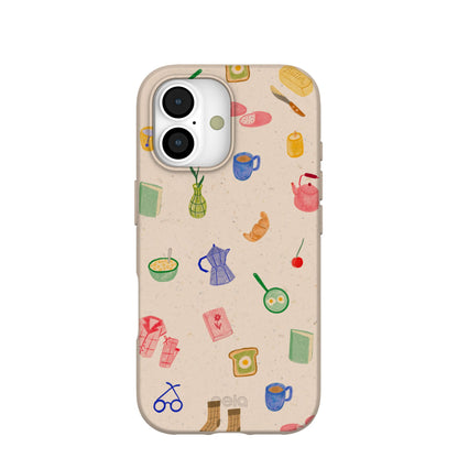 Seashell Slow Mornings iPhone 17 Case