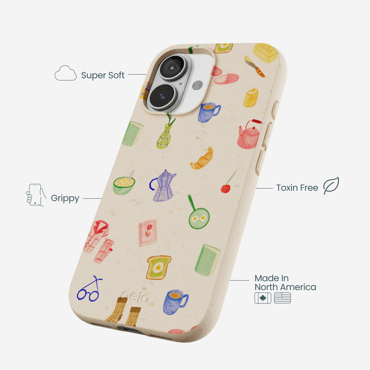 Seashell Slow Mornings iPhone 17 Case
