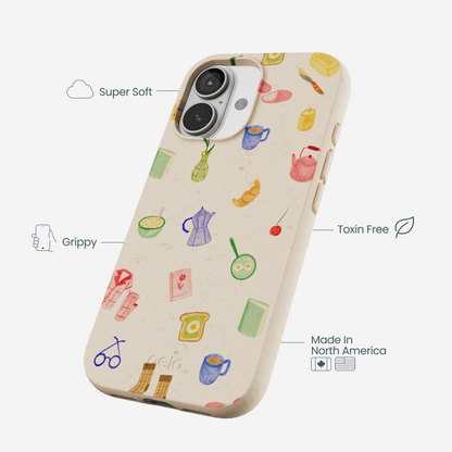 Seashell Slow Mornings iPhone 17 Case