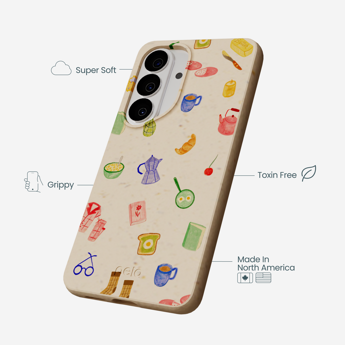 Seashell Slow Mornings Samsung Galaxy S26 Case