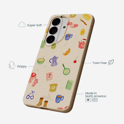 Seashell Slow Mornings Samsung Galaxy S26 Case