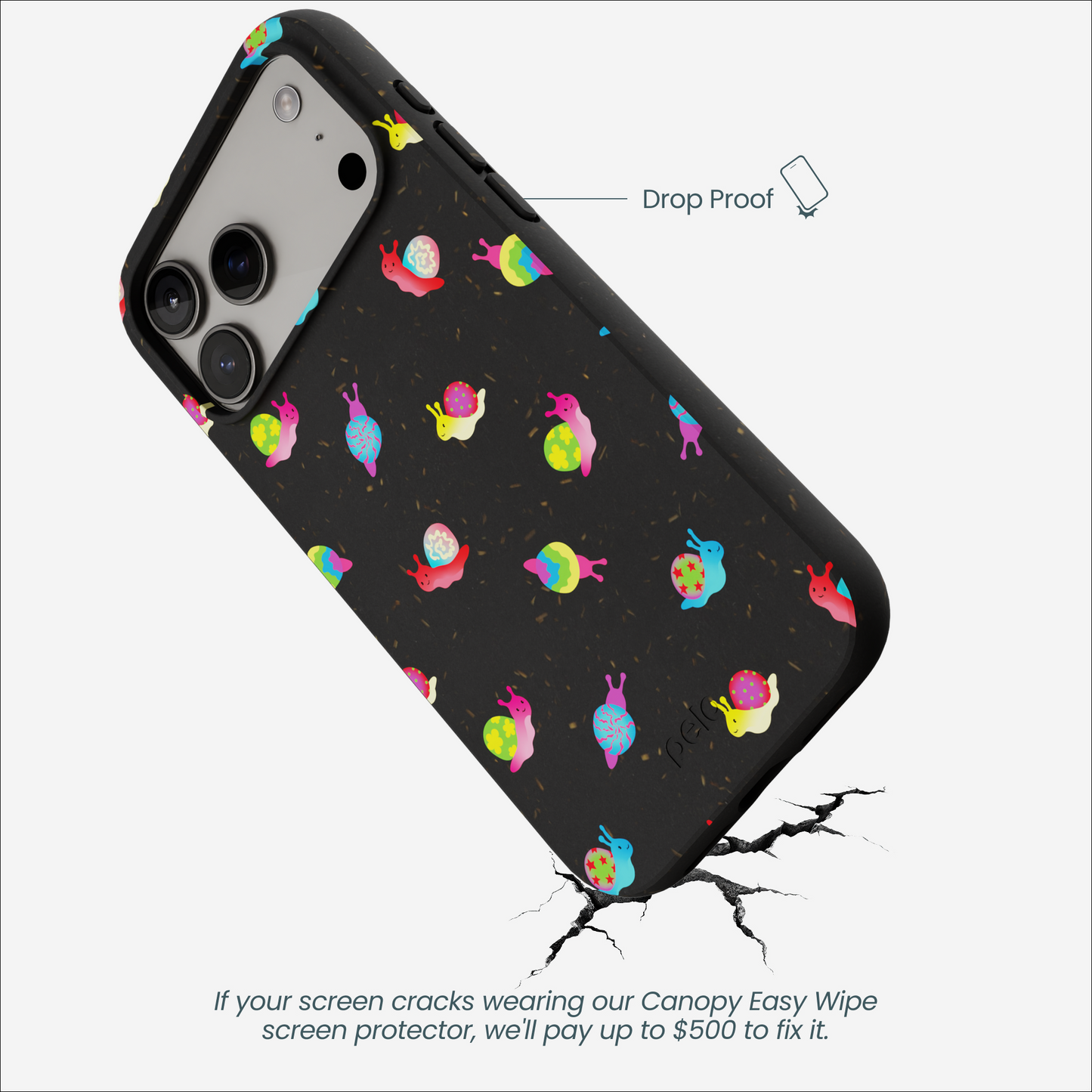 Black Snailien iPhone 17 Pro Max Case