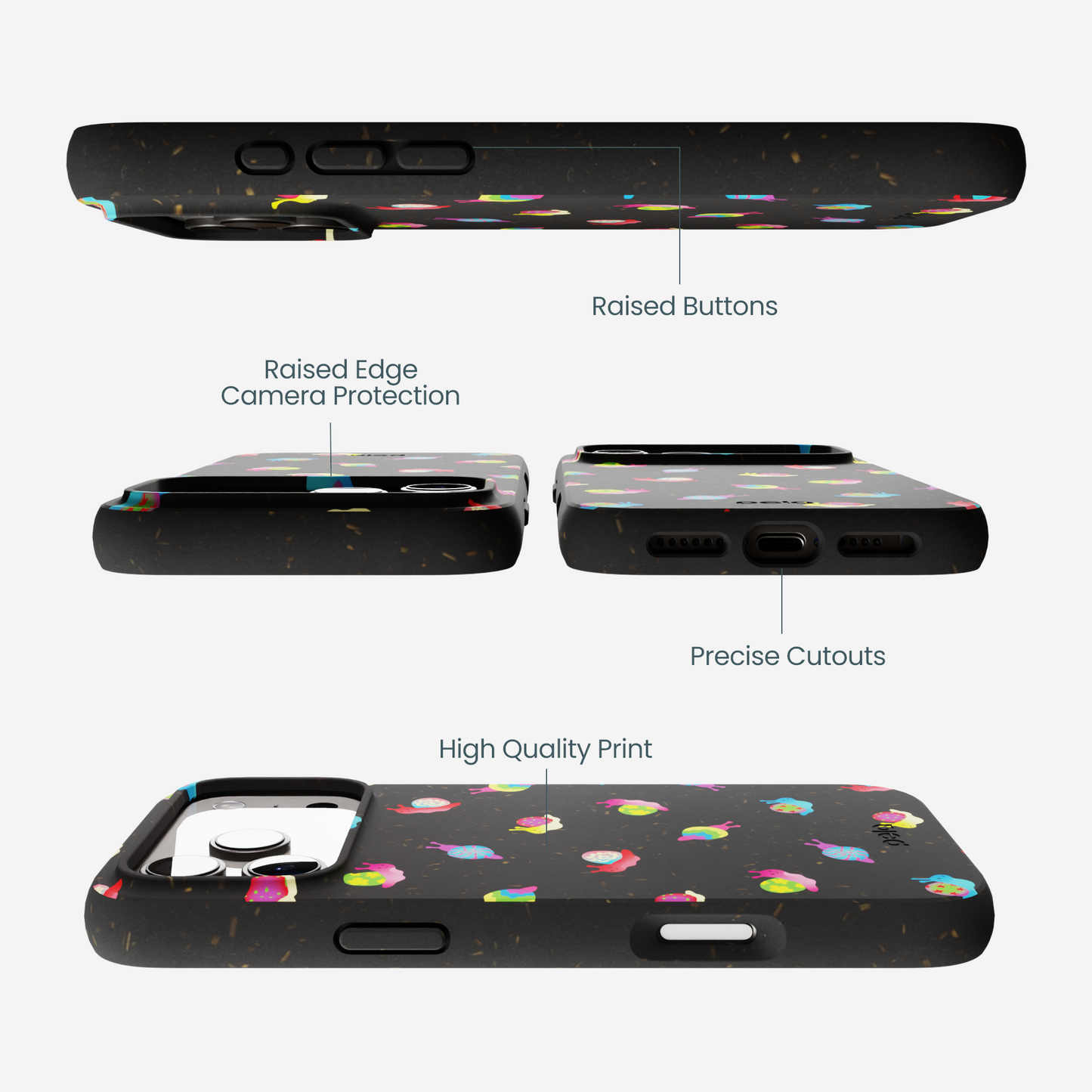 Black Snailien iPhone 17 Pro Max Case