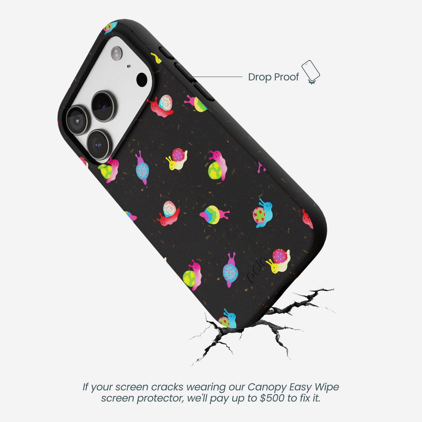 Black Snailien iPhone 17 Pro Case