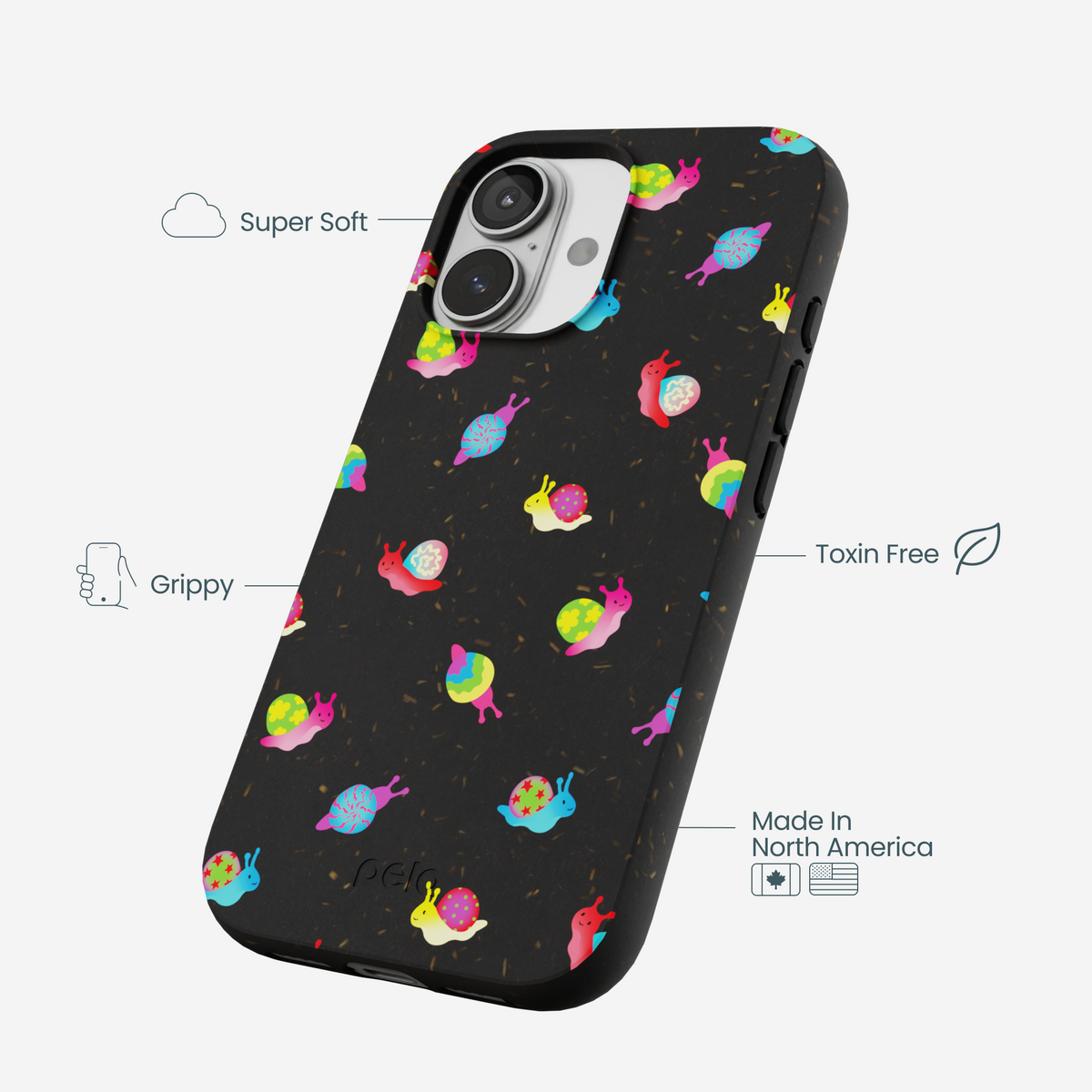 Black Snailien iPhone 17 Case