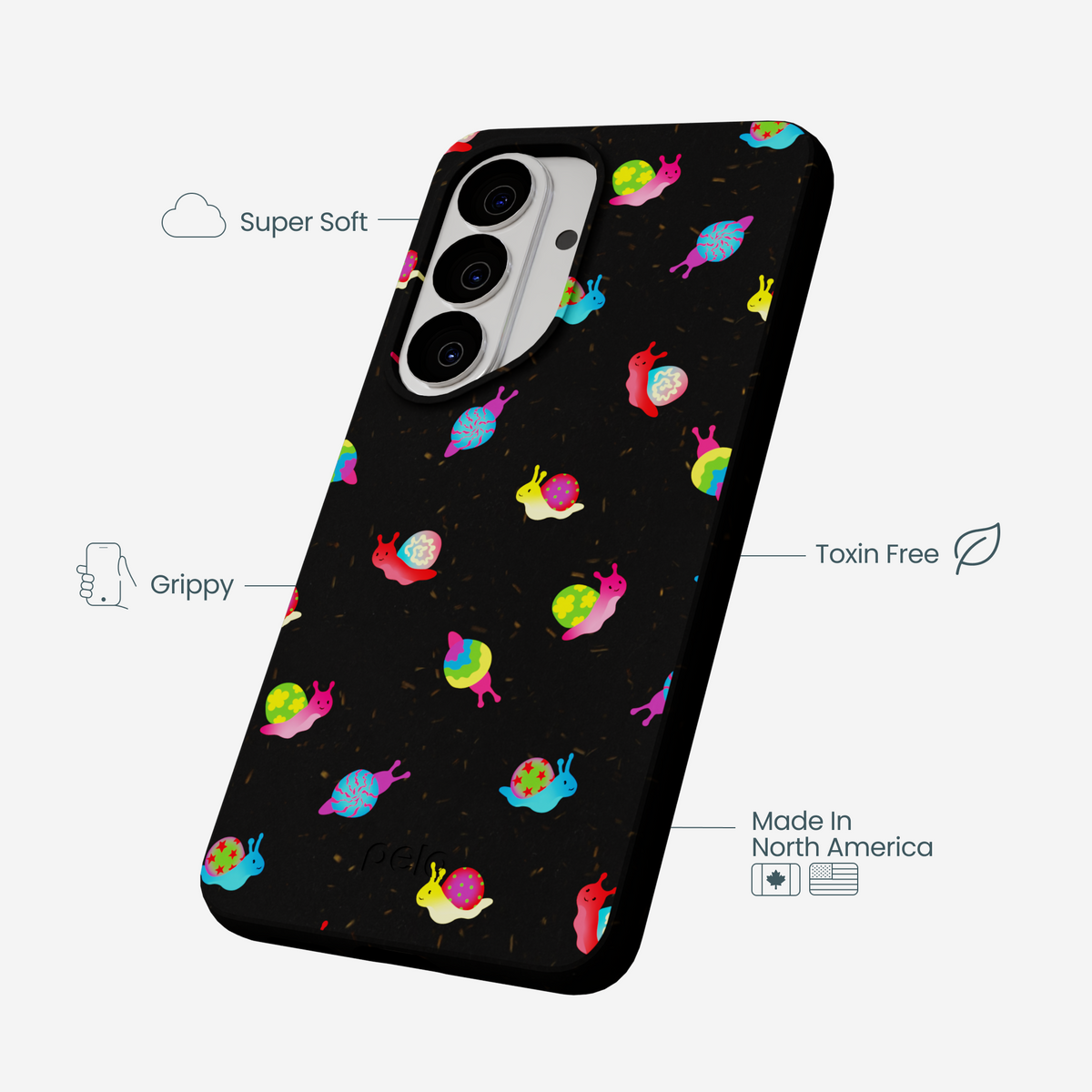 Black Snailien Samsung Galaxy S26 Case