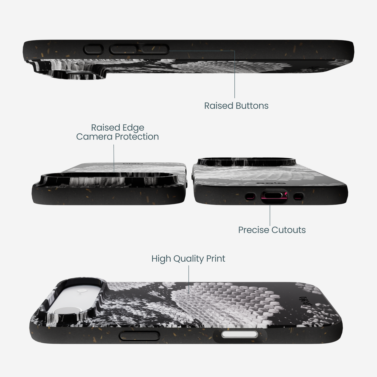 Black Snake Scale iPhone Air Case