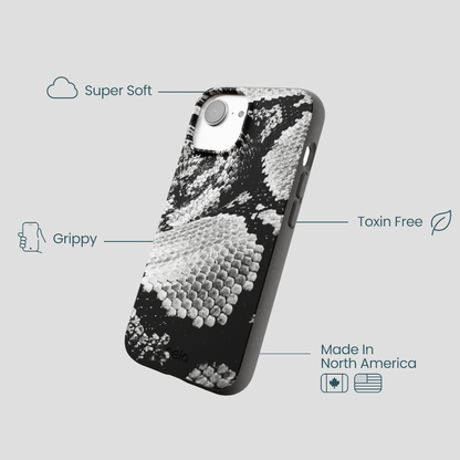 Black Snake Scale iPhone 16e/17e Case