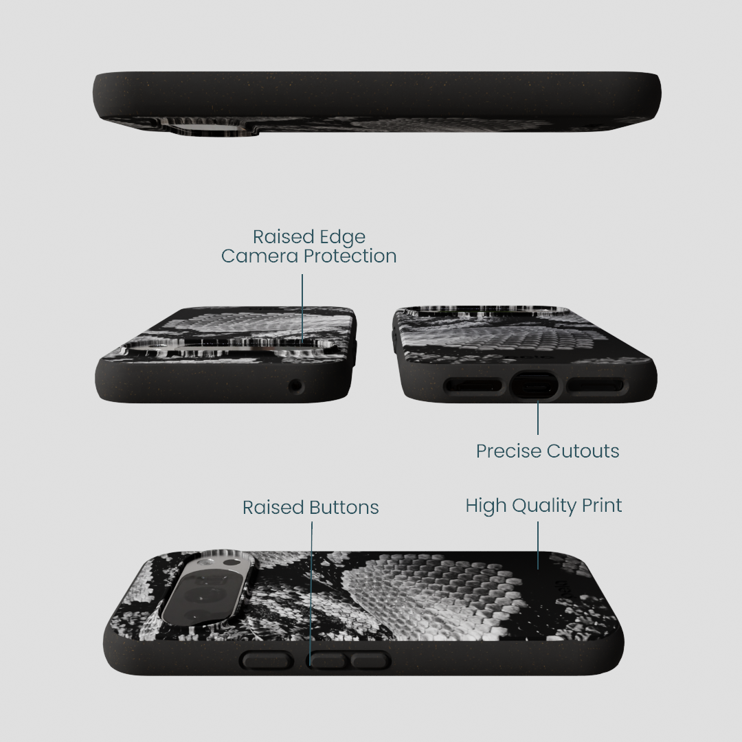 Black Snake Scale Google Pixel 10/10 Pro Case