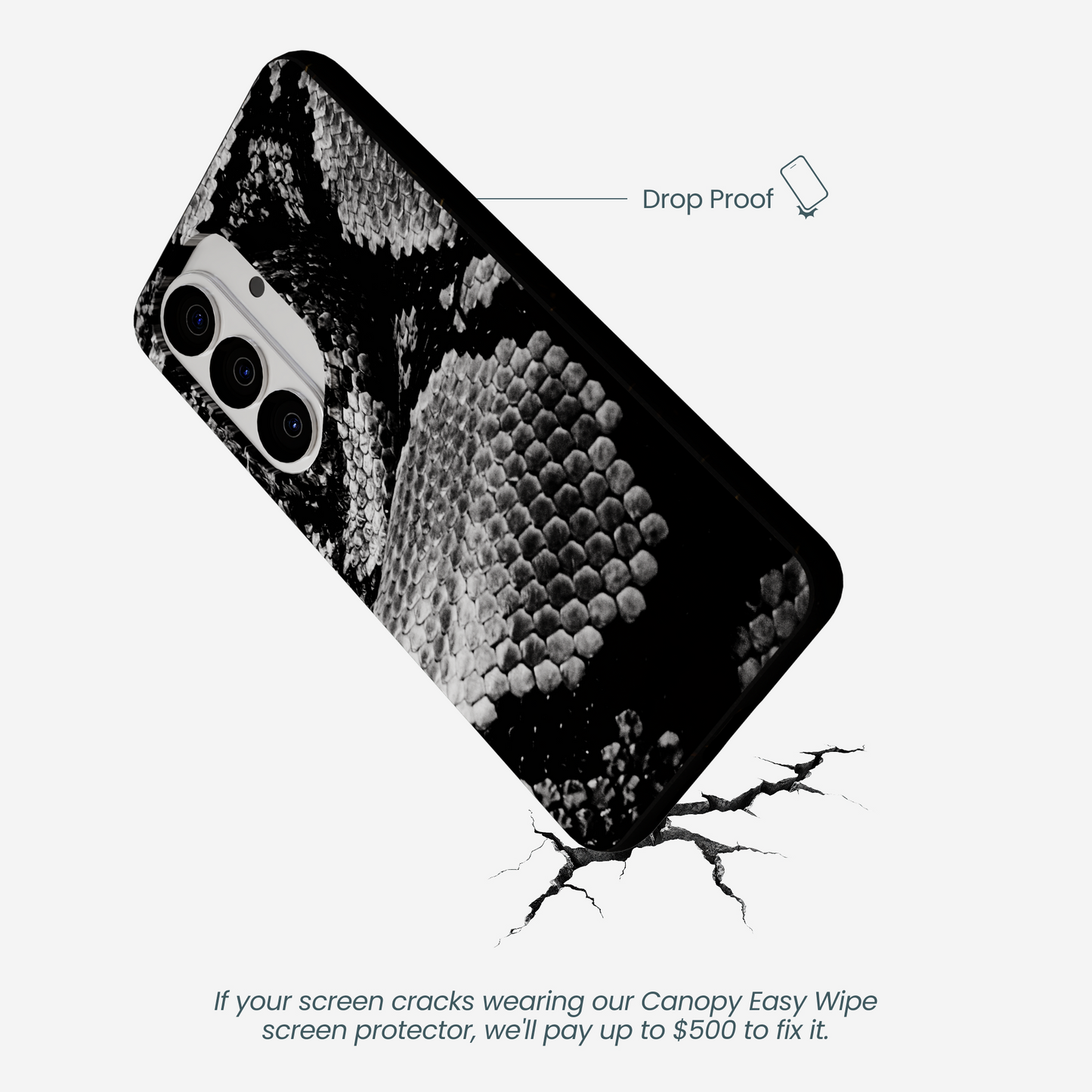 Black Snake Scale Samsung Galaxy S26 Case