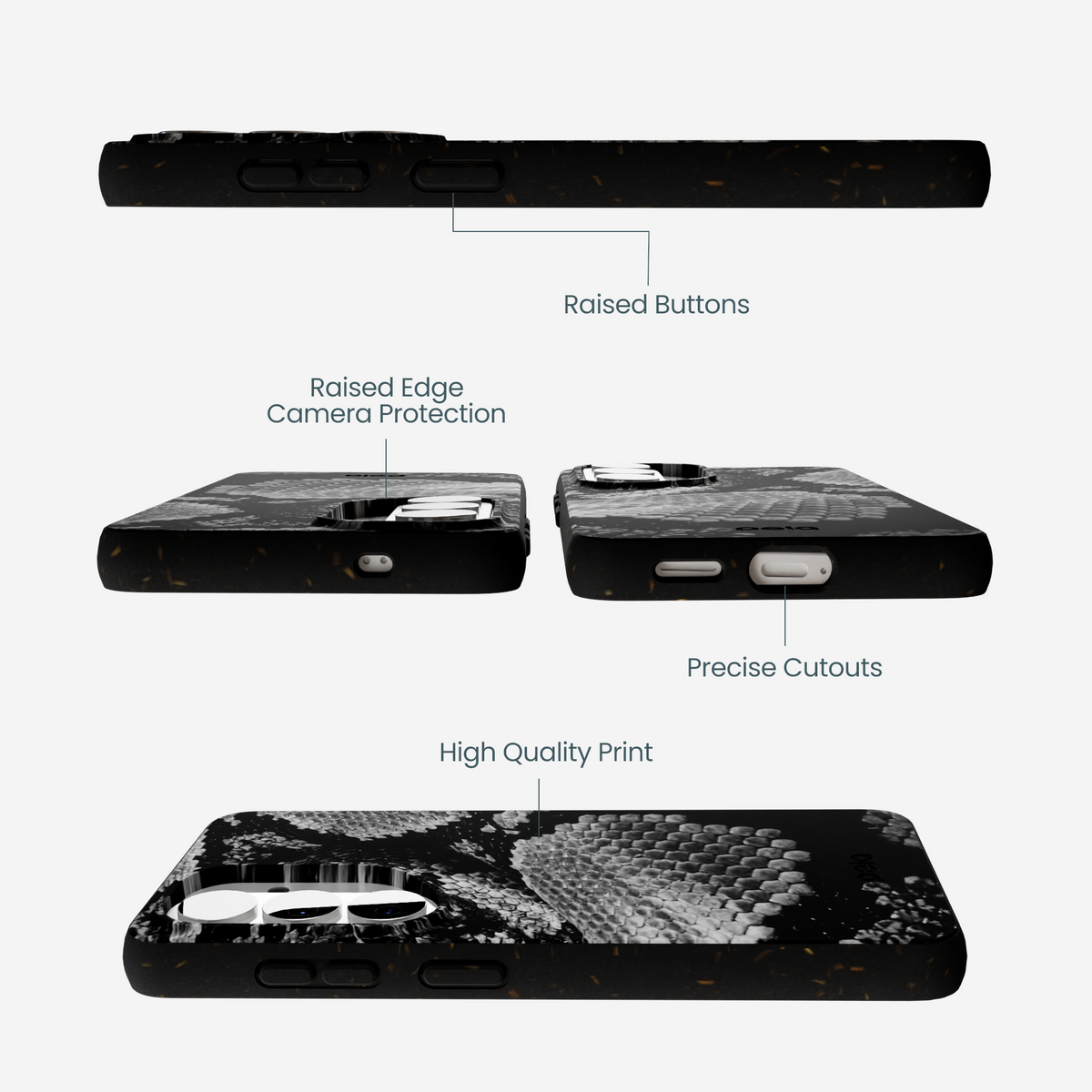 Black Snake Scale Samsung Galaxy S26 Case