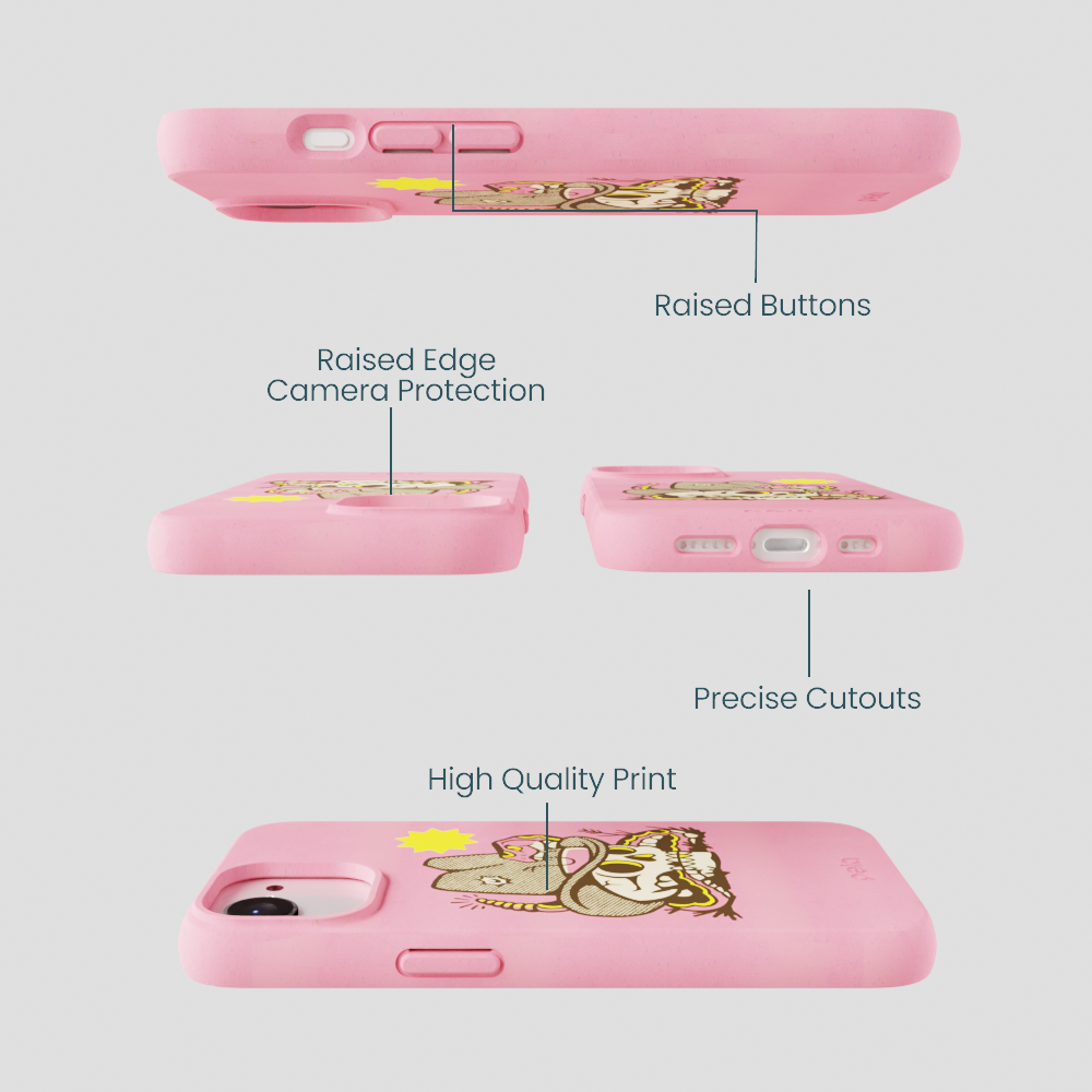 Bubblegum Pink Snakebite iPhone 16e/17e Case