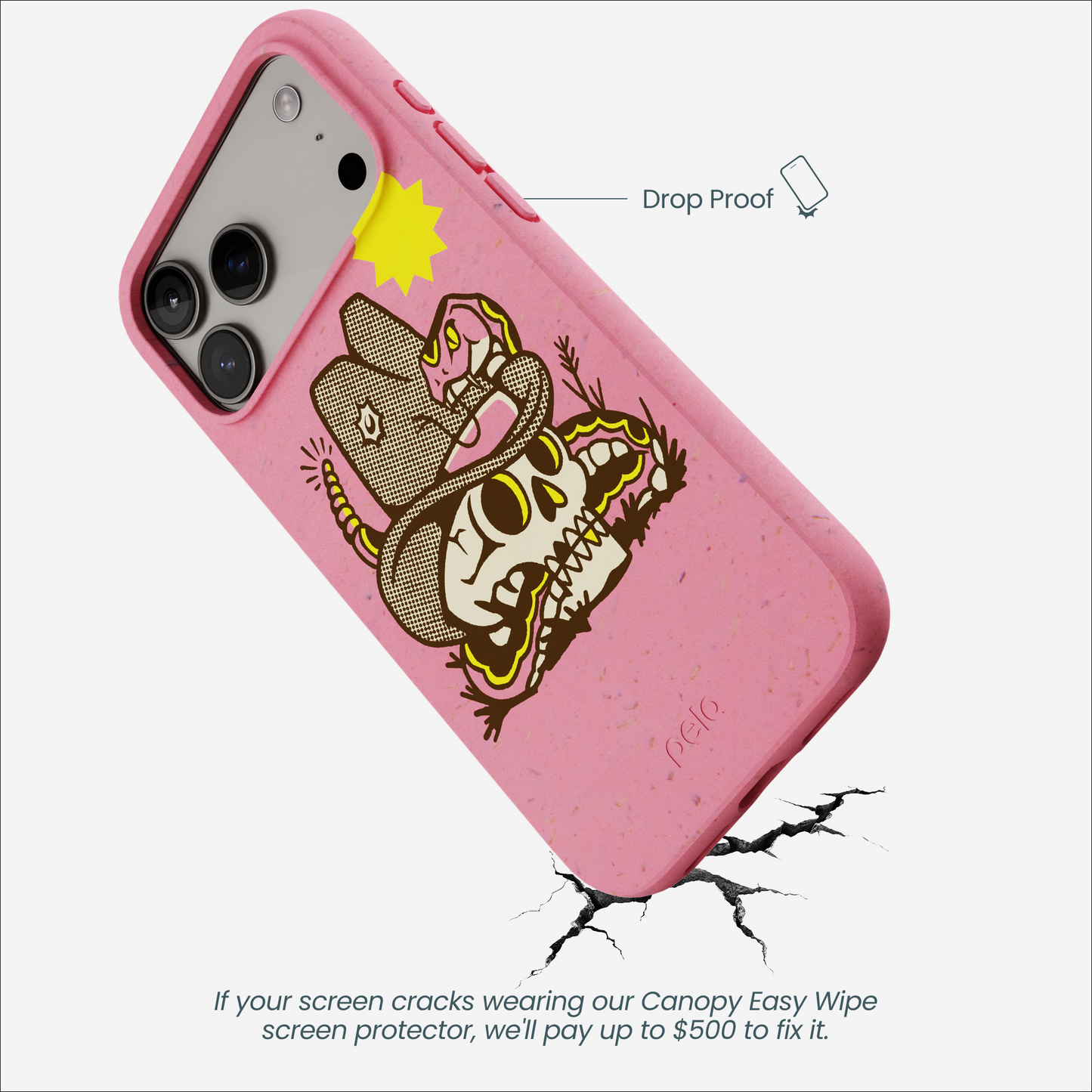 Bubblegum Pink Snakebite iPhone 17 Pro Max Case