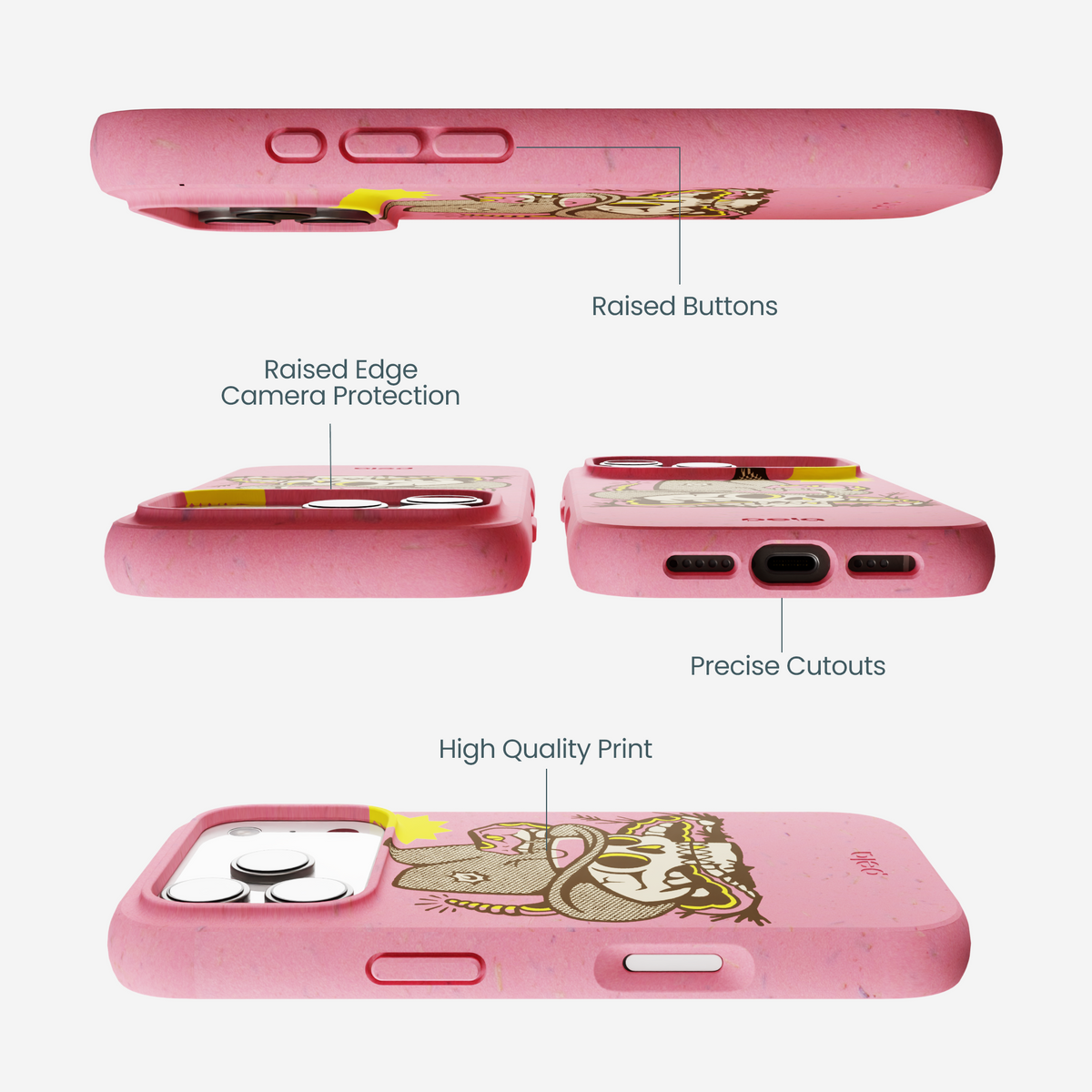 Bubblegum Pink Snakebite iPhone 17 Pro Case