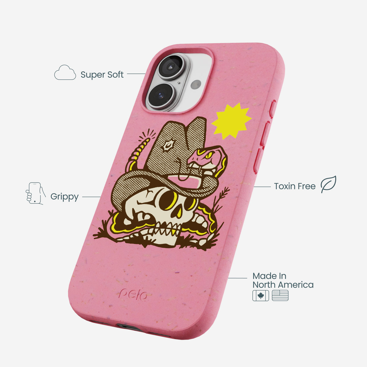 Bubblegum Pink Snakebite iPhone 17 Case