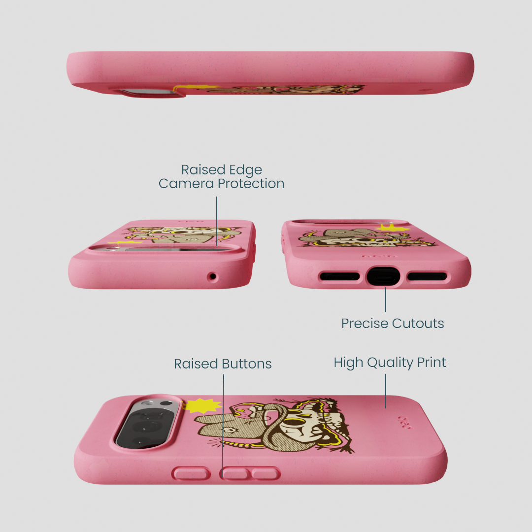 Bubblegum Pink Snakebite Google Pixel 10/10 Pro Case
